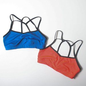 Z by Zella Medium Sports Bra pair Blue & Orange